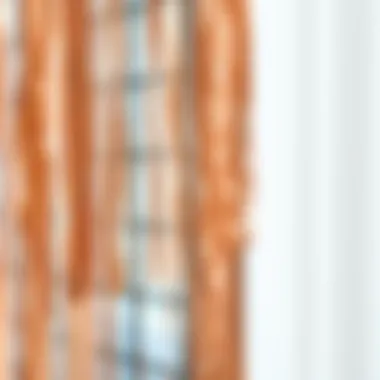 Close-up of Shimmering Rose Gold Fringe Detailing Close-up of shimmering rose gold fringe detailing