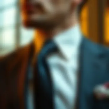 Accessories that Elevate the Look A stylish ensemble featuring accessories like ties and pocket squares, enhancing the overall suit appearance.