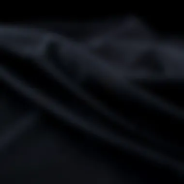 Different fabric choices for black dresses