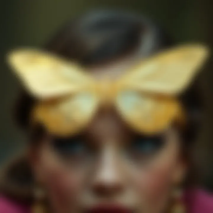 Historical representation of butterfly motifs in accessories