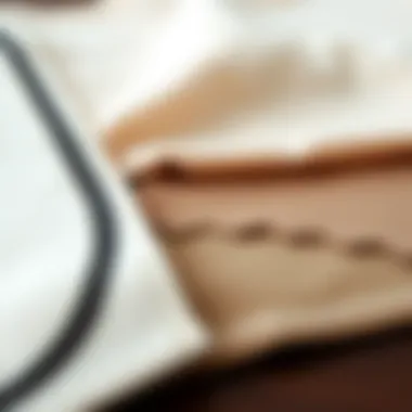 A close-up view of high-quality materials used in shaping garments