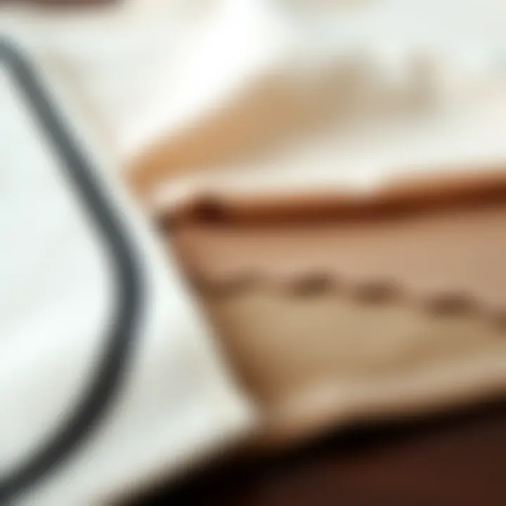 A close-up view of high-quality materials used in shaping garments