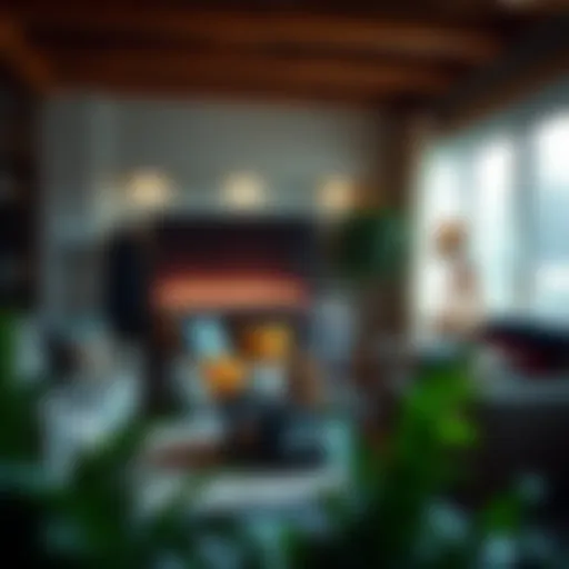 A cozy living room adorned with movie themed throw blankets