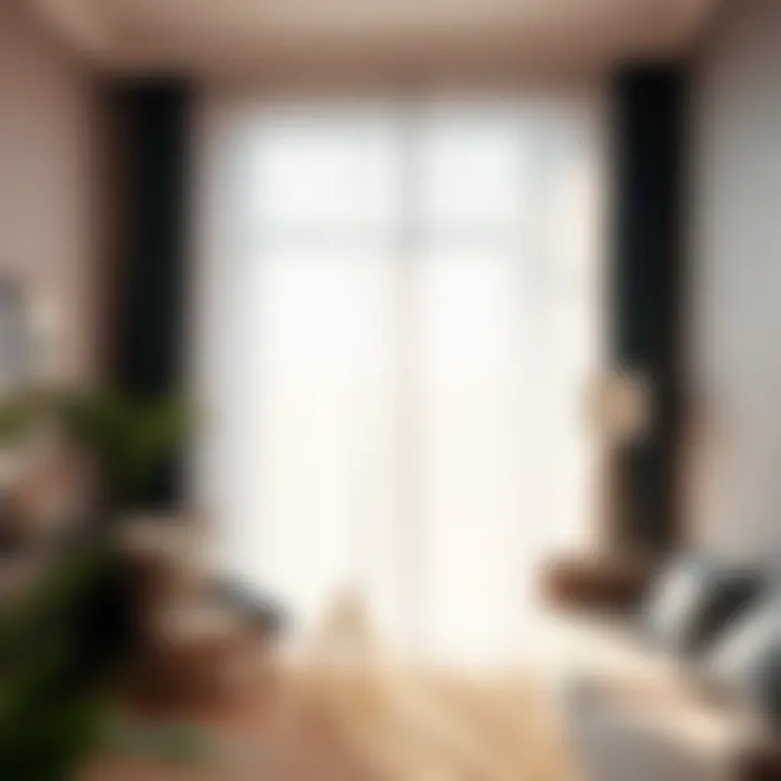 Diverse styles of short sheer curtains displayed in a chic setting