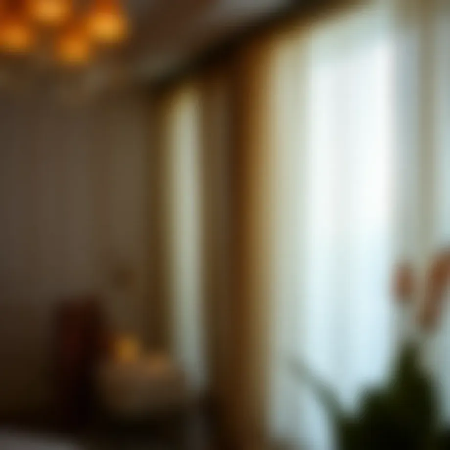 Elegant short sheer curtains enhancing room ambiance