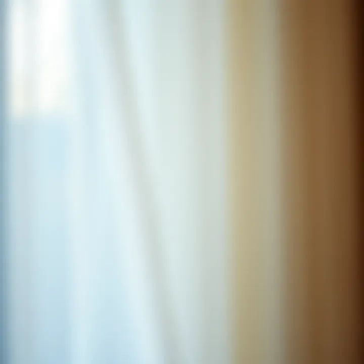 Close-up of luxurious sheer fabric texture