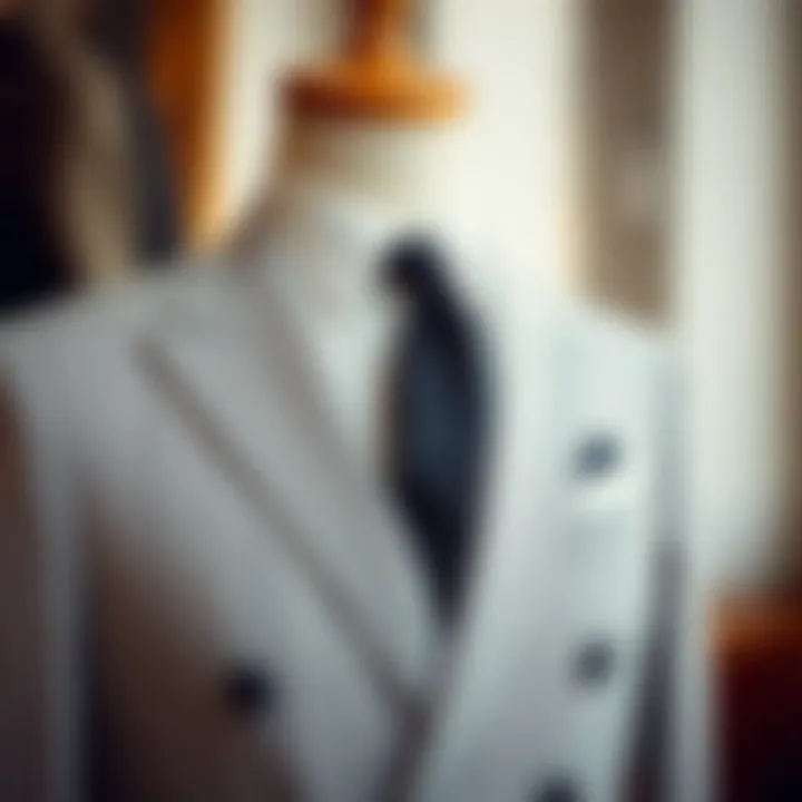 Elegant tailored suit on a mannequin