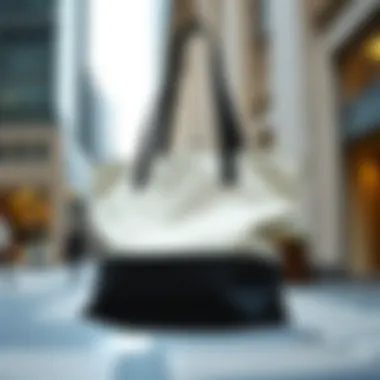 City Tote in Contemporary Fashion Context A stylish city tote displayed in a contemporary fashion context.