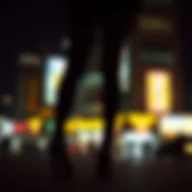 Abstract depiction of societal influences on clothing choices.