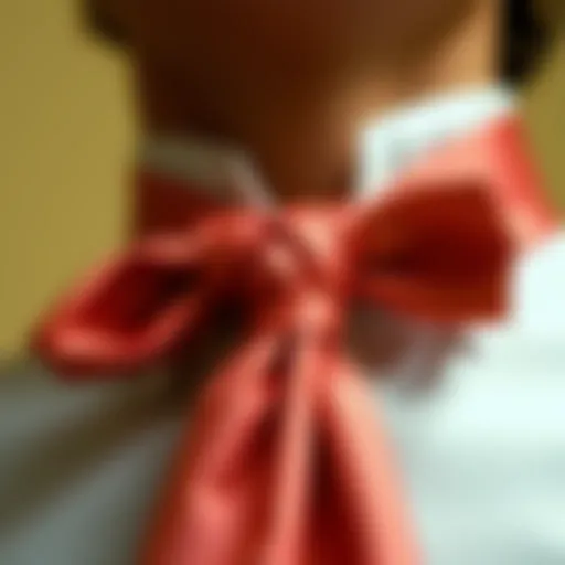 Intricate design of a rose tie knot showcasing its elegance