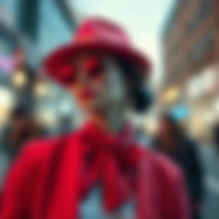 Modern styling with the rose tie knot in contemporary outfits