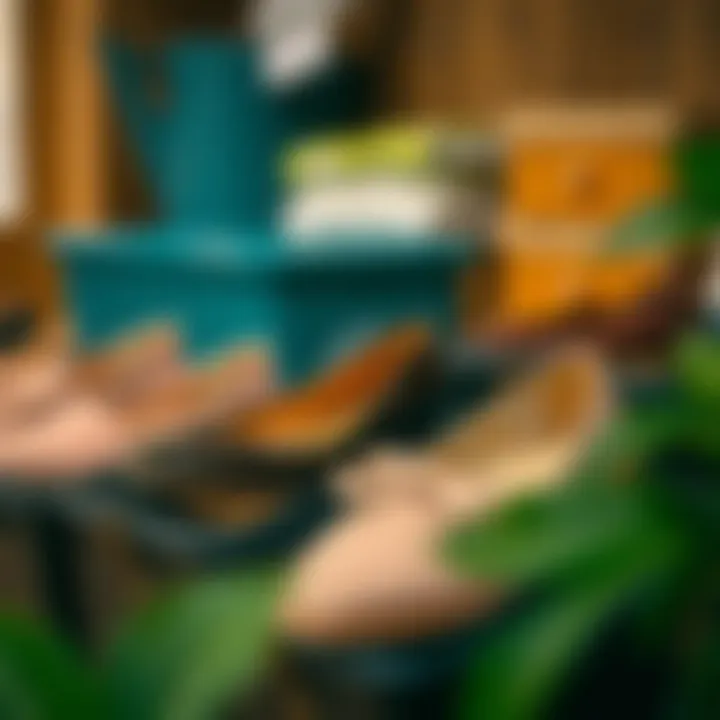 Eco-Friendly Choices in Shoe Storage Sustainable materials used in black shoe containers