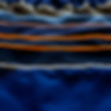 Fabric Textures of Long Leg Boxers Close-up of various fabric textures used in long leg boxers