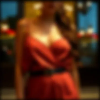 Fashion ensemble incorporating the double V cami for a chic look