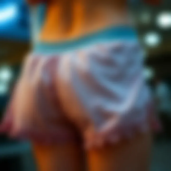 Variety of materials used for slip shorts