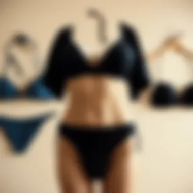 Contemporary Chic: Modern High-Waisted Bikinis Modern high-waisted bikini set displayed on a neutral background emphasizing style and fit.