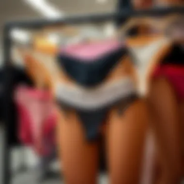 Elegant Display of Tummy Control Thong Panties An elegant display of various thong panties emphasizing comfort and style