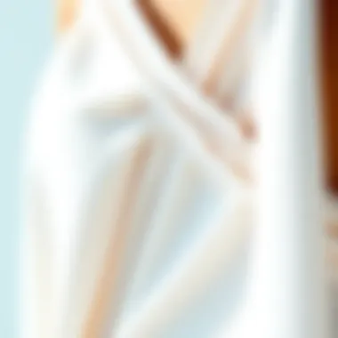 Fabric Details of Halter Wrap Bathing Suit Detailed view of fabric texture and design elements