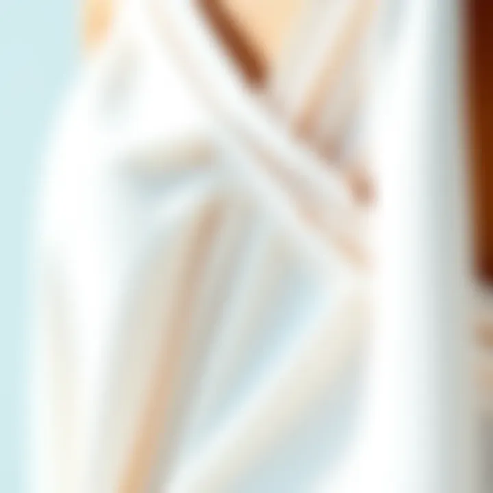 Fabric Details of Halter Wrap Bathing Suit Detailed view of fabric texture and design elements