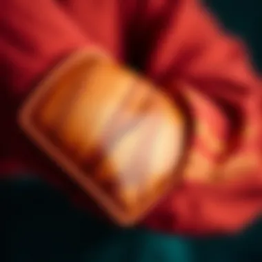 Close-up of sustainable materials used in plank elbow pads