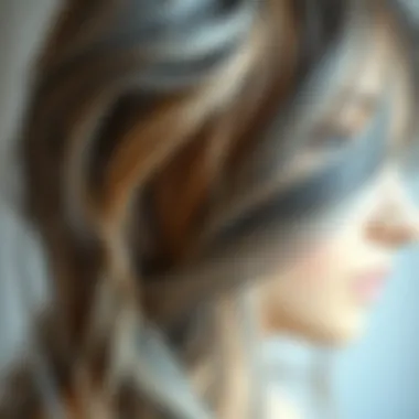 Texture and Color Variations in Real Hair Wigs Detailed view of the texture and color variations in real hair wigs