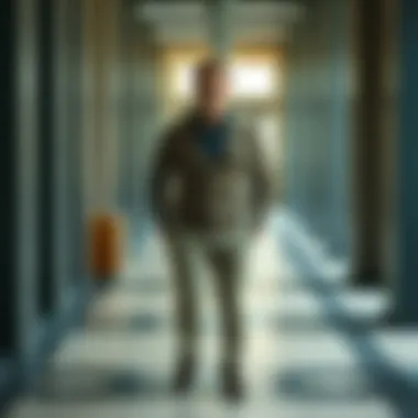 A formal setting where a leopard cardigan complements tailored trousers