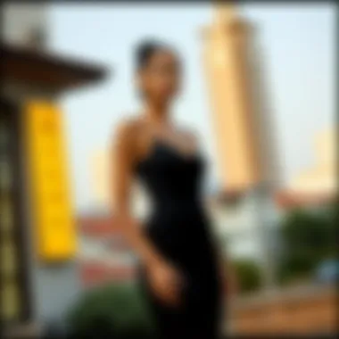 Cultural influences in modern slim dress designs