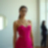 Elegant slim dress in a vibrant color