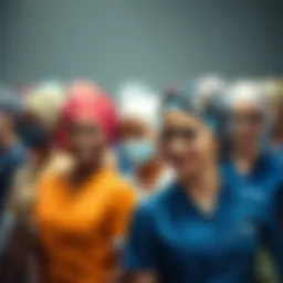 A collection of stylish hair bonnets in various patterns and colors