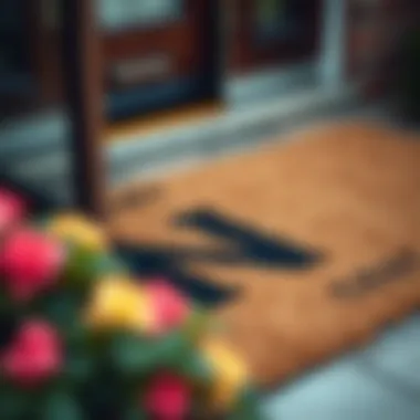 Personalized doormat highlighting individual expression