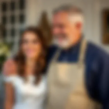 Cherished Moments: Father and Daughter Bond Father and daughter sharing a joyful moment wearing the apron