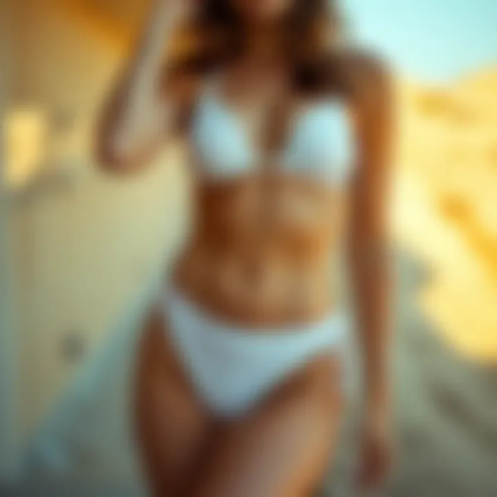 Contemporary fashion featuring thong bikinis