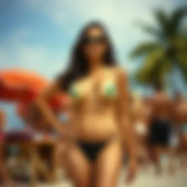 Cultural influences on thong bikini fashion