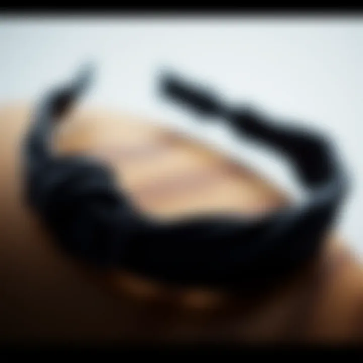 Intricate Design Features Close-up of the intricate design features of the headband