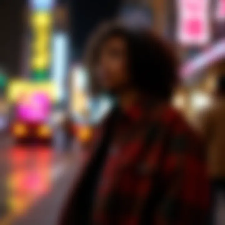 Artistry of Plaid in Design An artistic representation of the plaid pattern in fashion design