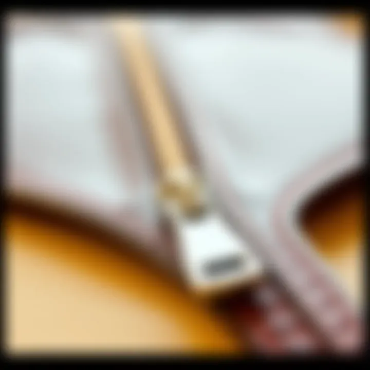 Elegant ID Holder Zipper Mechanism Close-up of the zipper mechanism on an elegant ID holder