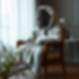 Cozy blanket robe with a hood displayed elegantly on a chair