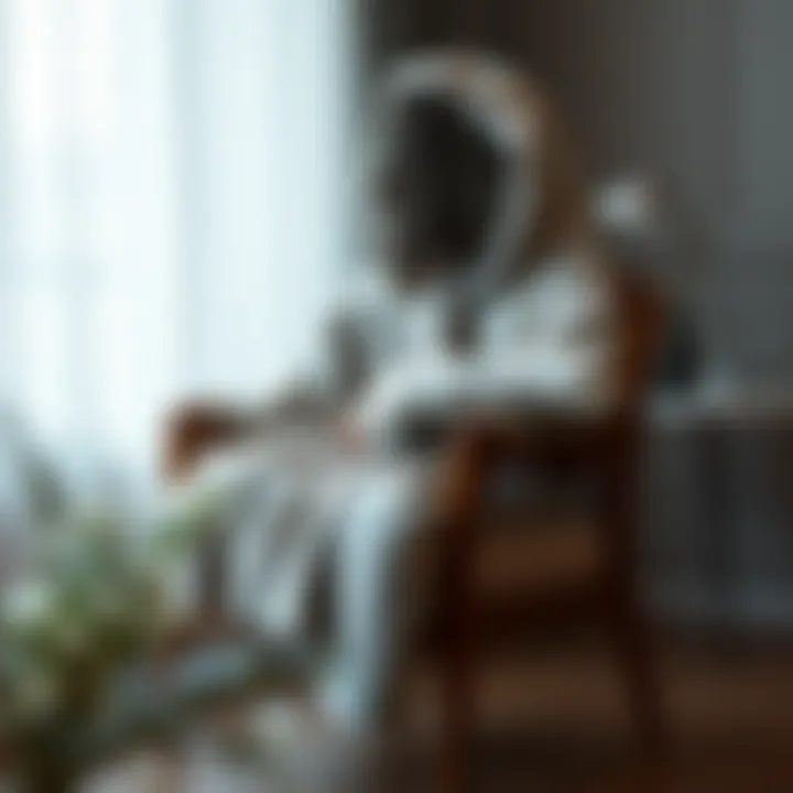 Elegance in Comfort: The Blanket Robe Cozy blanket robe with a hood displayed elegantly on a chair