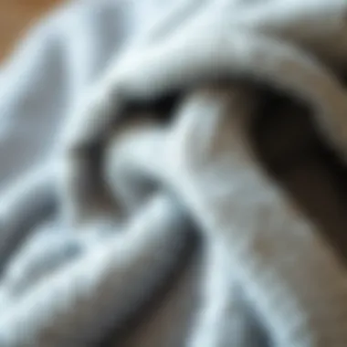 Material Matters: The Texture of Blanket Robes Close-up of soft fabric texture used in blanket robes