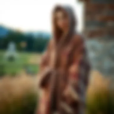 Eco-Friendly Elegance: Sustainable Blanket Robes A sustainable blanket robe showcasing eco-friendly fabric choices