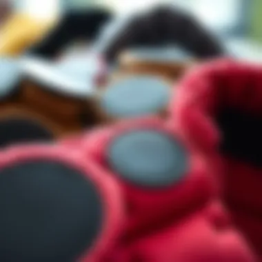 Fashion Accessories with Round Labels Close-up of round chalkboard labels on fashion accessories