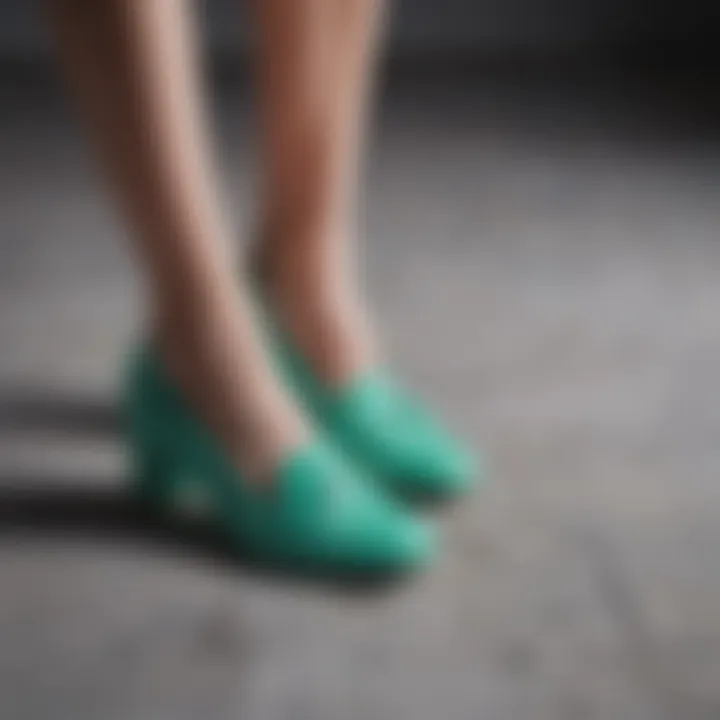 A minimalist approach to fashion with solid color shoes