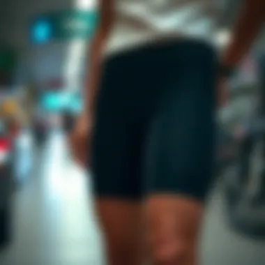 A graphical representation of market trends related to stretchy biker shorts over recent years