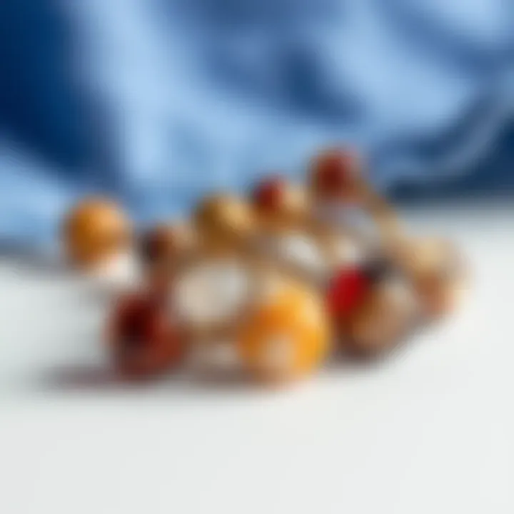 Diverse Materials Used in Tiny Belly Button Rings A close-up of tiny belly button rings made from different materials, highlighting their uniqueness.