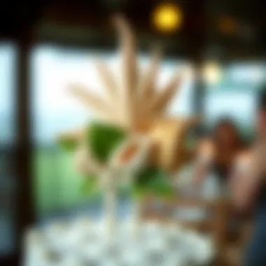 Stylish Seashell Tropical Cake Topper Stylish tropical-themed cake topper adorned with seashells