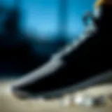 Detailed view of breathable mesh fabric