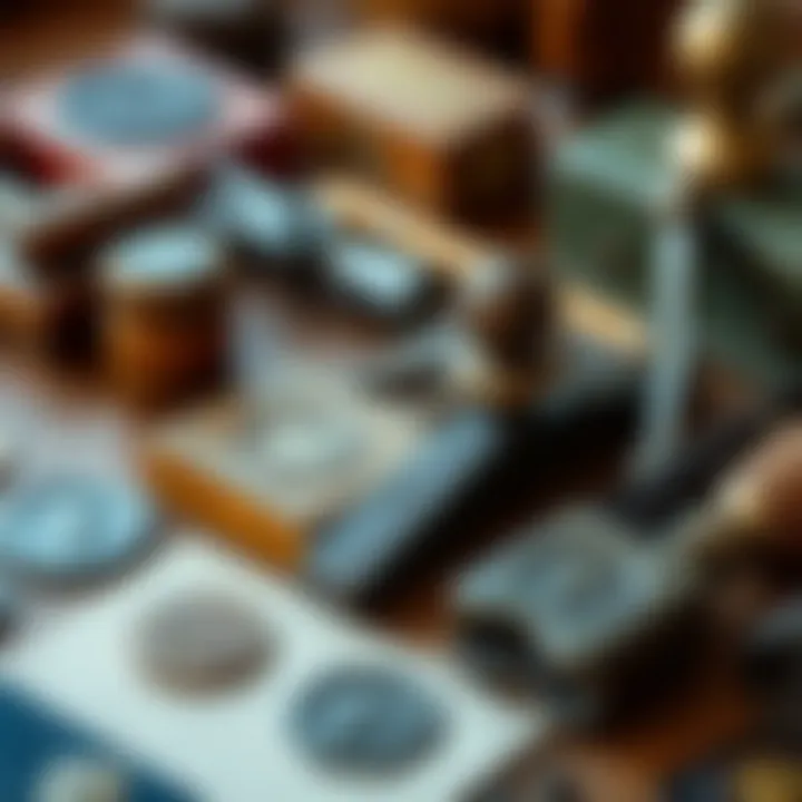 A collection of vintage embossing tools