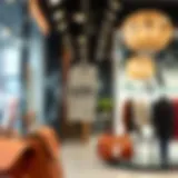 Elegant display of fashion items showcasing misleading price tags