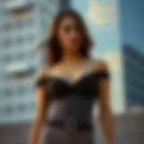 Sleek Aesthetic of the Waist Trainer Elegant design of an over the shoulder waist trainer