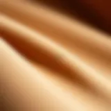 A close-up of a fabric swatch showcasing walnut foundation color with rich textures